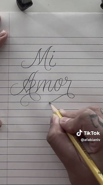 Cursive Love Lettering Art: Chicano Style