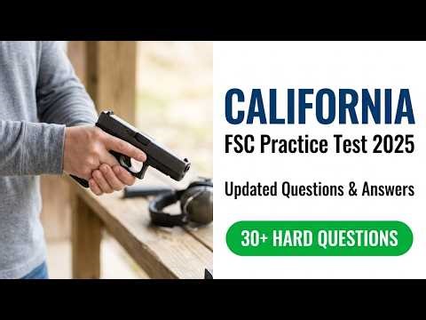 2026 California Firearm Safety Certificate Mastery: 40 Essential FSC Practice Questions and Answers