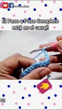 PUNTO HERMOSO EN 1 MINUTO #puntoscrochet #crochet