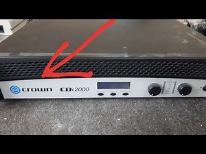 Como reparar amplificadores crown muy fácil.