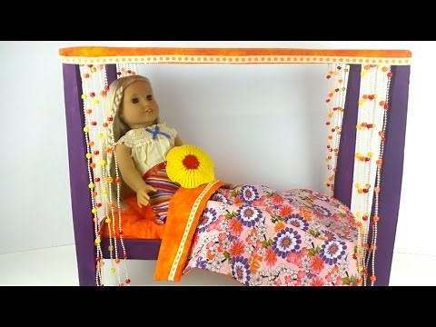 DIY/ How To make American Girl Doll Julie's Bed