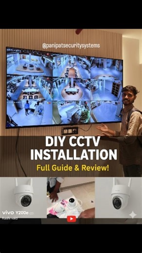 PANIPAT INFOTECH on Instagram: "Call and WhatsApp = 074192 22294 YouTube channel = https://youtube.com/@panipatsecuritysystemspanipat?si=4Xsvo0FGjS_dofYI Watch this complete, step-by-step tutorial on how to install a 9-camera Hikvision CCTV system from start to finish! Whether you're a beginner or a professional, we cover everything: unboxing the NVR/DVR and cameras, running the cables, connecting all 9 units, power setup, and the essential network configuration (including Hik-Connect mobile vie