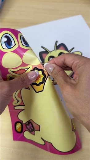 Meowth Pokemon sticker diy