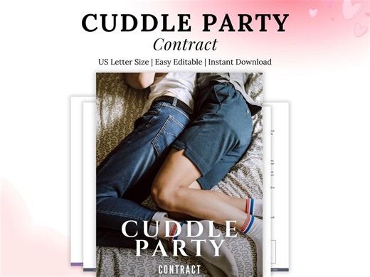 Non-sexual Platonic Cuddle Party Host Contract & Participant Waiver, Includes Boundaries, Rules and Responsibilities, Canva - Etsy UK