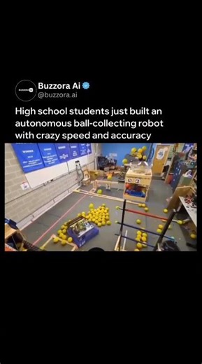 High school students just built an autonomous ball collecting robot with crazy speed and accuracy.