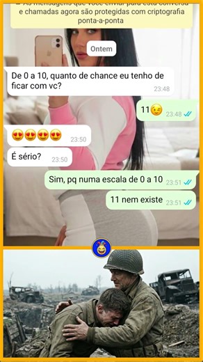 De 0 a 10,, quais as chances de você ficar comigo?