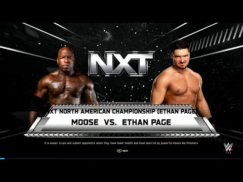 NXT Ethan Page vs Moose for thr NXT North American Championship