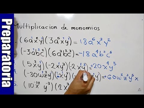 Multiplicación de monomios | 5 ejemplos