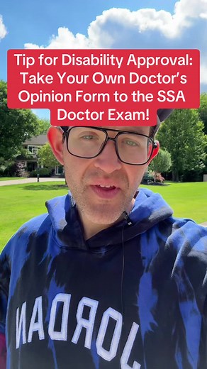 One way you can influence the outcome of your disability case is by taking your own doctors opinion about your work limitations to the evaluation with Social Security’s doctor. DM me if you would like a copy of a form to take to your SSA medical evaluation. ##ssa##disability ##disabilitybenefits##Socialsecuritydisability##ssdi##disabilitylawyer##socialsecurity