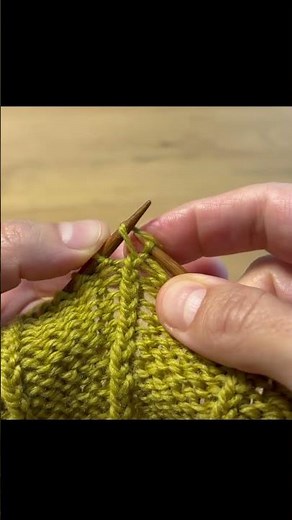 Knit and purl through the back loop (tbl) #knitting