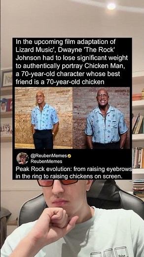 In the upcoming film adaptation of 'Lizard Music', Dwayne 'The Rock' Johnson had to lose significant