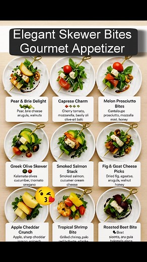 39K views · 190 reactions | Elegant Skewer Bites Gourmet Appetizer #Elegant #Skewer #Bites #Gourmet #Appetizer | Jahed’s Irish Kitchen | Facebook