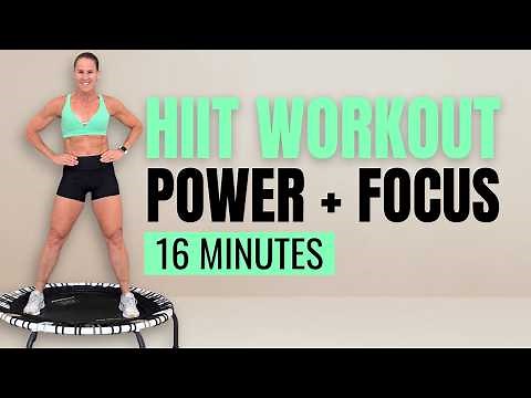 16 MIN Rebounder HIIT Workout | Power & Focus for Strength + Endurance