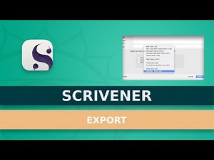 How To Export Documents From Scrivener