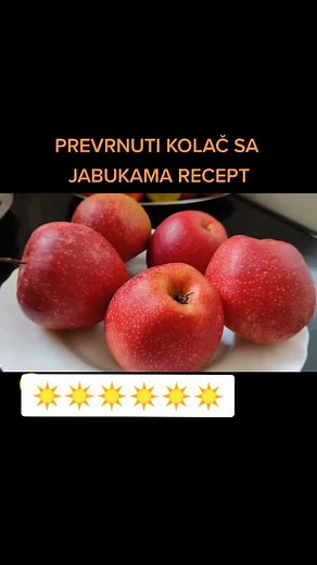 Prevrnuti kolač sa jabukama - Brz i ukusan recept