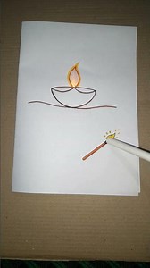 Diya LED Card Bana Diya 😍 | Button Cell Se Jalne Wala Diya | Easy Diwali Science Craft | Hobby 179