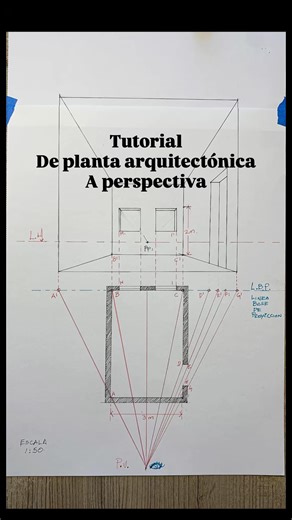 Fernando Flores / Pintor e ilustrador. on Instagram: "Educación, artística y dibujo arquitectónico. Tutorial de planta arquitectónica, a perspectiva, si eres dibujante de cómic, estudiante de arquitectura o Arquitecto te invito a ver el video, espero te sirva y si te gusta el contenido, regálame un Like. #fernandofloresart #perspectiva #arquitectura #desing #arts #comic #ink"