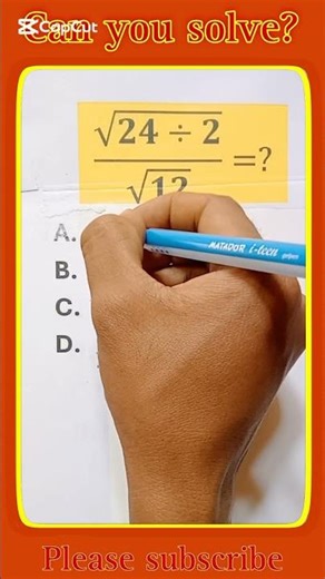 Can you solve this square root problem? #maths #mathstricks
