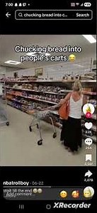 bread throwing prank reaction video #funnyvideo