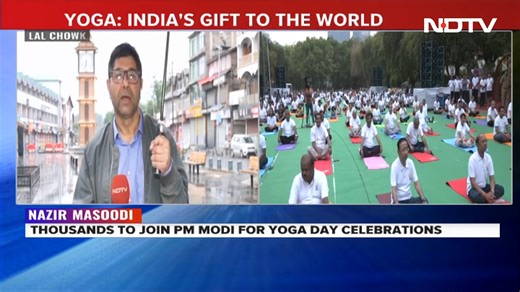 Prime Minister Narendra Modi will lead the 10th International Yoga Day celebrations today from Jammu and Kashmir -- an event that is expected to get massive national and global attention in which the location will play no small part. | NDTV