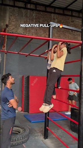 Negative Pull-Ups Training for Kids | Build Strength for First Pull-Up #youthstrengthtraining