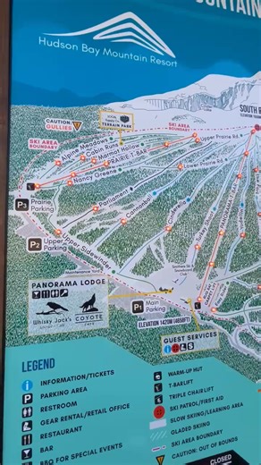 This one we are *super* excited for! * Out front of the Guest Services/Rental Shop building you'll see our brand-spanking-new LIGHT UP TRAIL MAP! * This map will show you (with colored blinking or solid lights) if lifts are open, on stand-by or closed and which runs are groomed! ***** Massive thanks to the whole team at Randy's Image Design for their sponsorship and hard work putting this map together! | Hudson Bay Mountain