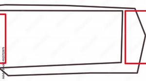 Colored frames or parts of them stick out from the sides.