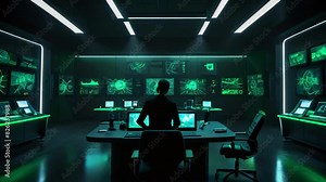 Marvel at the precision of a security control room operator's actions as they navigate through CCTV footage, swiftly identifying any irregularities.