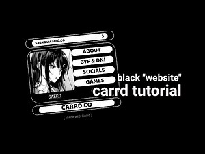 carrd tutorial [ website-ish ]