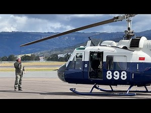 UH-1B Huey Helicopter Startup and Flyby (Royal Australian Navy)