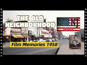 Passaic, New Jersey. Living In The 1950's. The Old Neighborhood. {1958} {4K Color 30 fps}