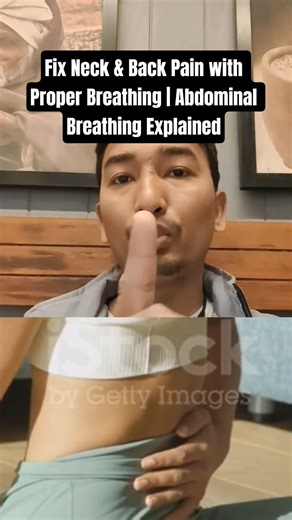 Fix Neck & Back Pain with Proper Breathing | Abdominal Breathing Explained