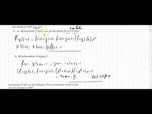 4.2 Subspaces