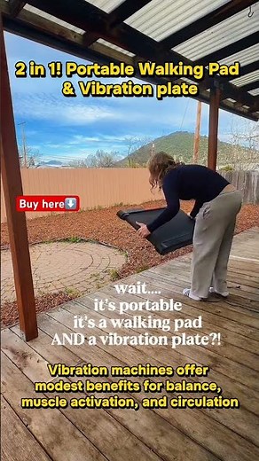 Walking Pad plus Vibrating plate in one! benefits for balance, muscle activation,& circulation