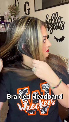 57K views · 2.4K reactions | 2 small Dutch braids to create this braided headband! An easy go-to of mine! Wear it down or it also looks cute styled into a low ponytail or low messy bun! 李 #hair #hairtutorial #hairstyle #hairhack #easyhairstyle | Glam with Gina | Facebook