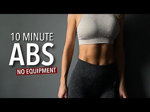 10 Min ABS Workout / Strong Core & Abs/ No Equipment/- Fit By Angela