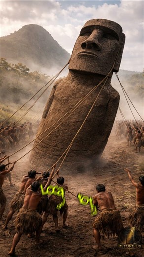 The Secret Under the Easter Island Heads 🗿 #shorts #mystery #history #ancient #ancienthistory #facts