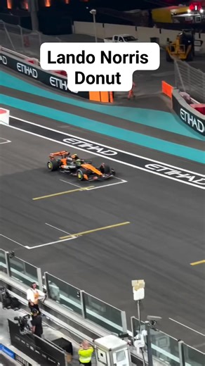 Formula1 Addictions | Lando Norris Donut after winner WDC 2025 #F1 #landonorris #AbuDhabiGP | Instagram