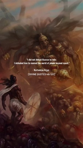 ᴅɪᴠɪɴᴇ ᴀᴜʀᴀ on Instagram: "Kartavirya Arjun was one of the formidable warrior in Indian mythology who had defeated Ravana . . . Divine quotes challenge 46/120 . . . . #viral #trending #reels #motivation #motivationalquotes #instagram #quotes #mindset #instagood #inspiration #inspirationalquotes #karna #krishna #hindu #bhagavadgita #mahabharat #sanatan #yodha #mindset #focus"