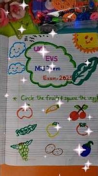 Ukg EVS exam syllabus 2025 | Mid term EVS exam syllabus #ukg #evs #Sr.kg syllabus