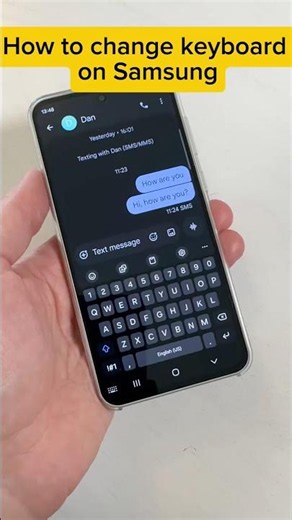 How to change keyboard on Samsung Galaxy phones #samsungtips #gboard #swiftkey #keyboard #shorts ￼