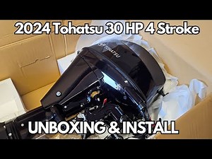 2024 Tohatsu 30hp MFS30D Outboard Motor - Unboxing and Install on 14ft Jon Boat