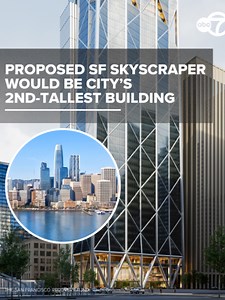 San Francisco's skyline could be changing as a long-stalled downtown construction site near Salesforce Tower could become the city's second-tallest building, proposed to stand about 100 feet shorter than its neighbor. Tap the link for a look at the newly unveiled plans. #sanfrancisco #skyscraper #fiftyatfirst #salesforcetower #abc7news