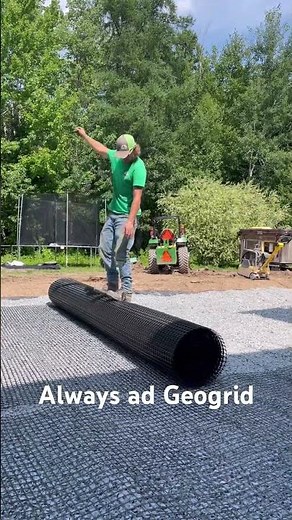 Geo grid installation