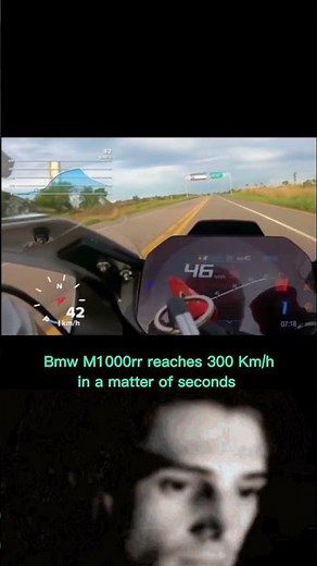 0 to 300 km/h in seconds 🏍️💨 #shorts #ytshorts #facts #bmw #m1000rr #speed