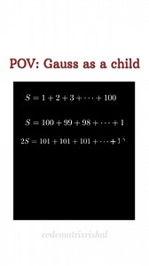 Pov: guss as a child. #sum #naturalnumber #number #math #maths | Codematrixvishal