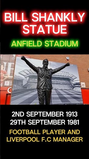 Bill Shankly Statue at Anfield | Liverpool FC Memorial | Outside the Kop
