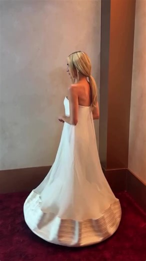 "The Hunting Wives" star Brittany Snow arriving for the Golden Globes....