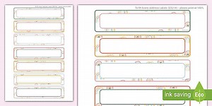 Muted Rainbow Editable Drawer Labels