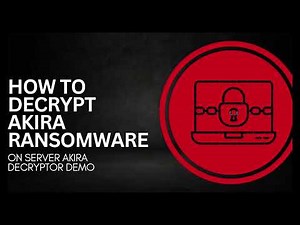 How to Decrypt Akira Ransomware on Server |Akira Decryptor Demo| Akira Virus 2025 |#AkiraVirus2025